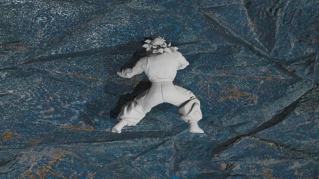 Yamcha Dragon Ball Z #3 Tối ưu cho 3D Printing - Image 3
