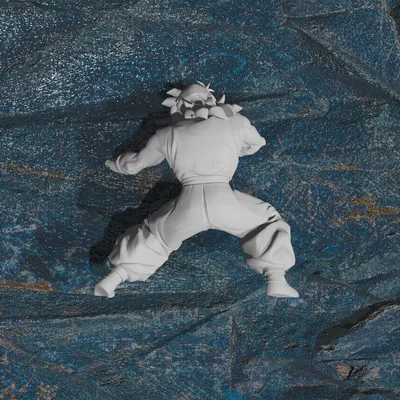 Yamcha Dragon Ball Z #3 Tối ưu cho 3D Printing