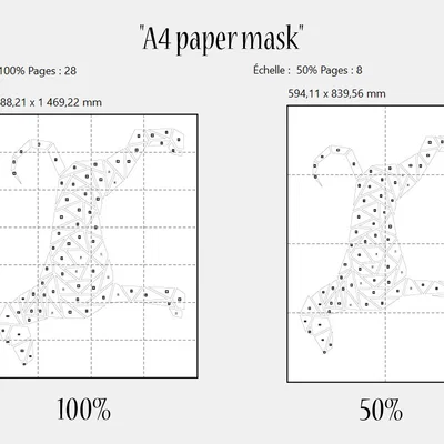 Tranh treo tường chó hình học – phong cách German Shorthaired Pointer