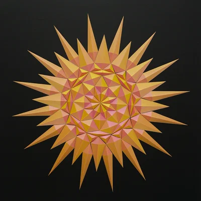 Thiết kế treo tường Sao/Mặt Trời hình học (Geometric Star/Sun)