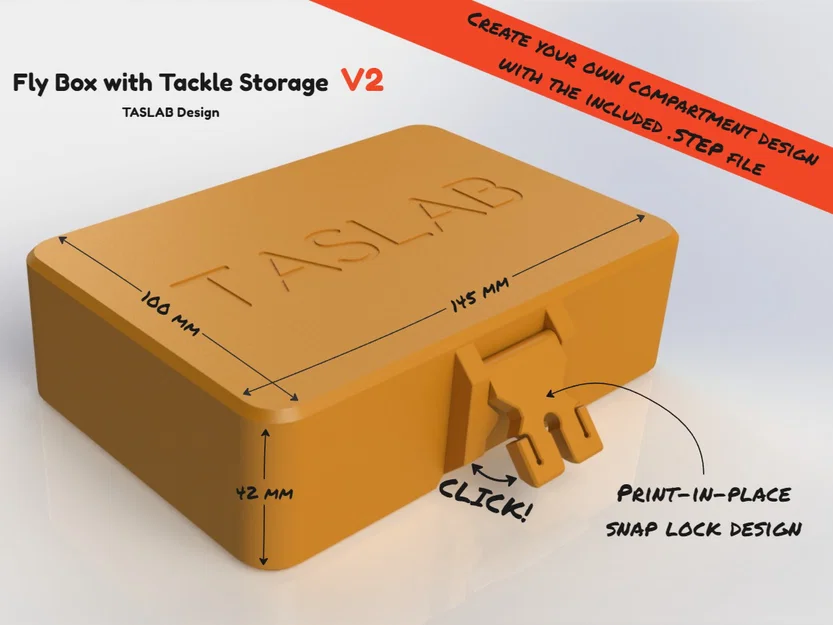 Hộp Fly kèm ngăn đựng Tackle V2 (Fly Box with Tackle Storage V2) - Image 2