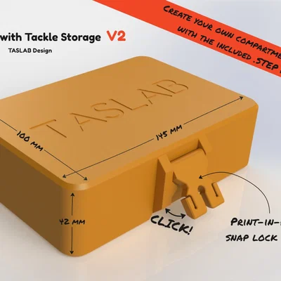 Hộp Fly kèm ngăn đựng Tackle V2 (Fly Box with Tackle Storage V2)
