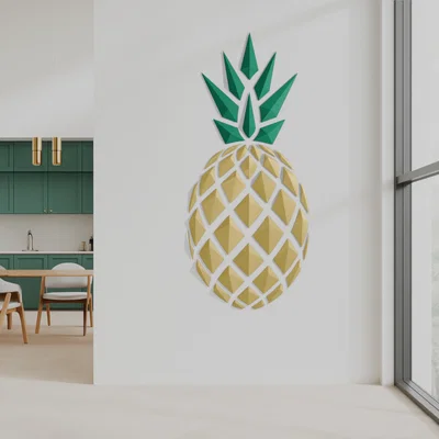 Tranh treo tường Geometric Pineapple (dứa hình học)