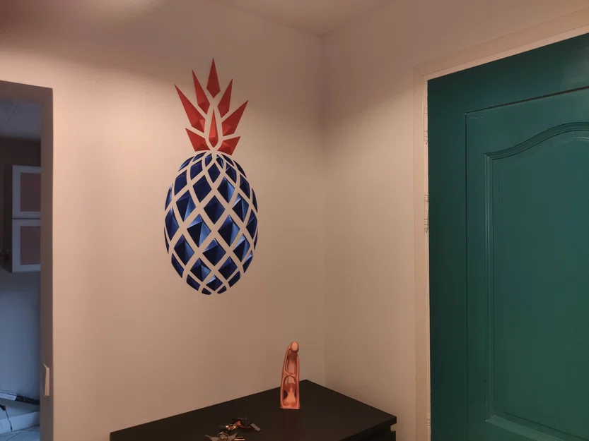 Tranh treo tường Geometric Pineapple (dứa hình học) - Image 2
