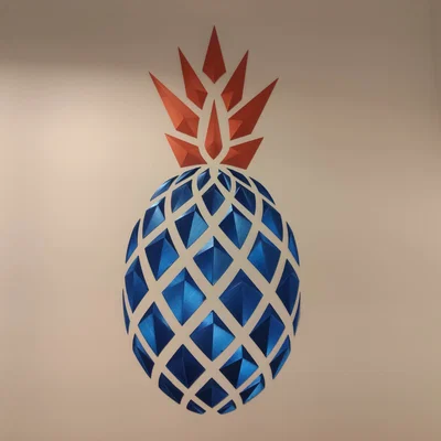 Tranh treo tường Geometric Pineapple (dứa hình học)
