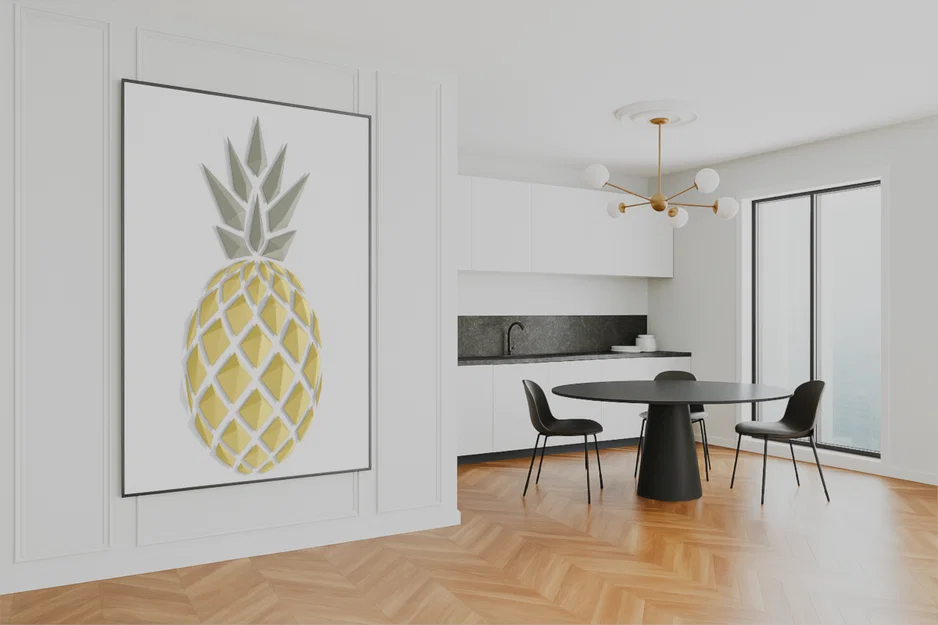 Tranh treo tường Geometric Pineapple (dứa hình học) - Image 5