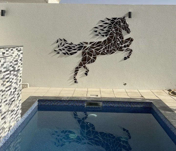 Tranh treo tường Geometric Horse (ngựa hình học) - Image 1