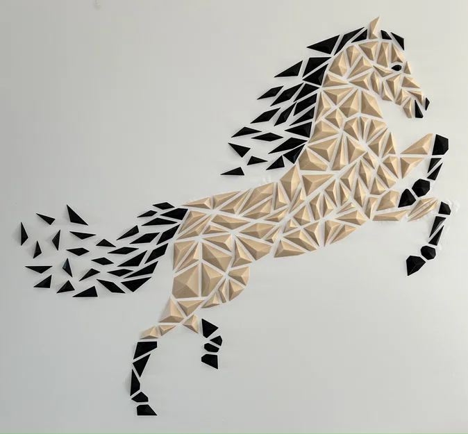 Tranh treo tường Geometric Horse (ngựa hình học) - Image 3