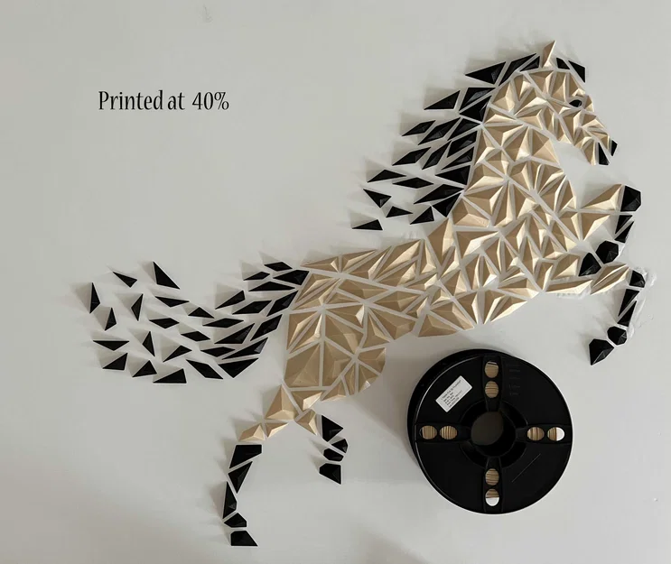 Tranh treo tường Geometric Horse (ngựa hình học) - Image 4