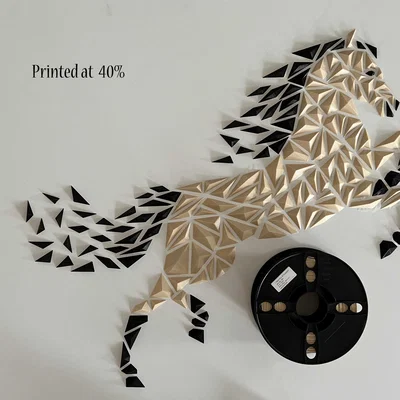 Tranh treo tường Geometric Horse (ngựa hình học)