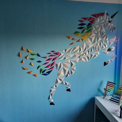 Tranh treo tường Kỳ Lân hình học (chỉ dành cho Princess)