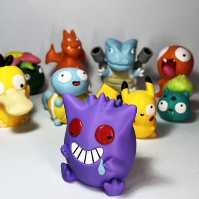 Mô hình Gengar hài hước - Gengar 3D siêu cute cho fan Pokémon