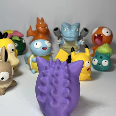 Mô hình Gengar hài hước - Gengar 3D siêu cute cho fan Pokémon