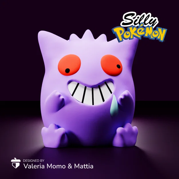Mô hình Gengar hài hước - Gengar 3D siêu cute cho fan Pokémon - Image 5