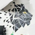 Tranh treo tường Sư Tử hình học (Geometric Lion wall art - A) - Thumbnail 2