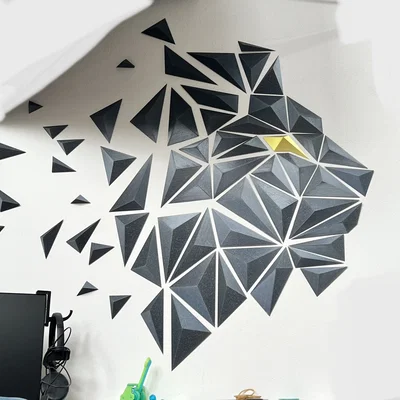 Tranh treo tường Sư Tử hình học (Geometric Lion wall art - A)