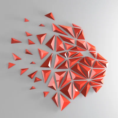 Tranh treo tường Sư Tử hình học (Geometric Lion wall art - A)