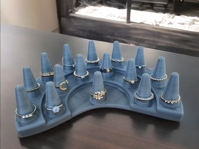 Giá đỡ trưng bày nhẫn Ring Tribune Stand - Mẫu in 3D thông minh - Image 1