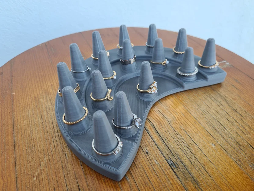 Giá đỡ trưng bày nhẫn Ring Tribune Stand - Mẫu in 3D thông minh - Image 2