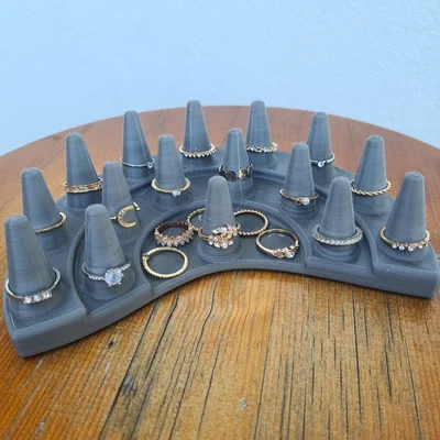 Giá đỡ trưng bày nhẫn Ring Tribune Stand - Mẫu in 3D thông minh