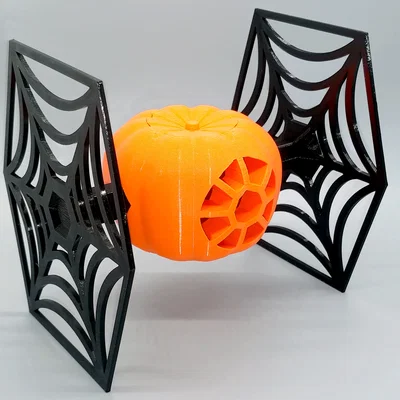 Pumpkin PIE Fighter (TIE Fighter Star Wars chủ đề Halloween hình bí ngô)