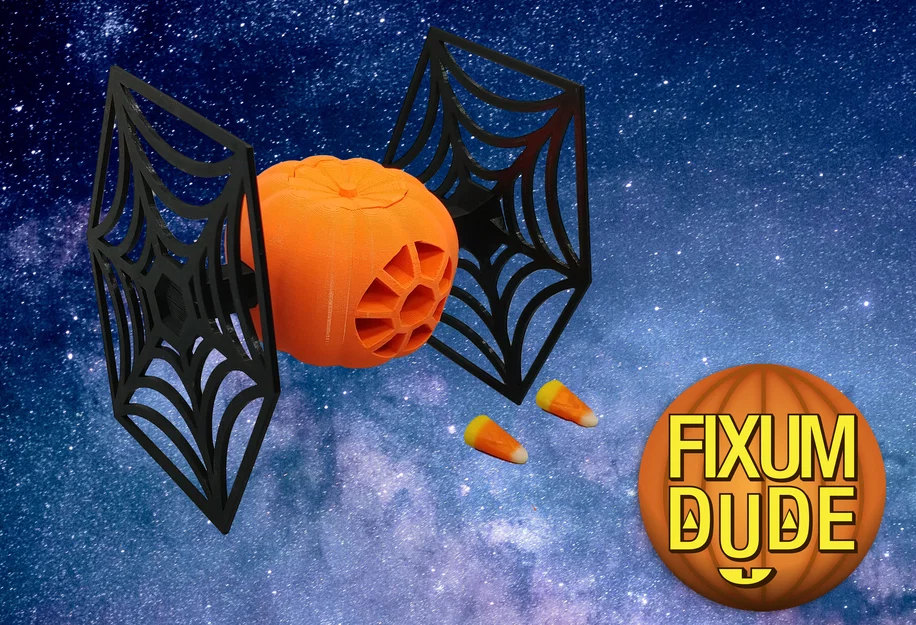 Pumpkin PIE Fighter (TIE Fighter Star Wars chủ đề Halloween hình bí ngô) - Image 7