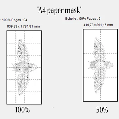 Tranh treo tường Cú mèo hình học (Geometric Owl wall art)