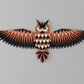 Tranh treo tường Cú mèo hình học (Geometric Owl wall art) - Thumbnail 4