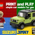 Mô hình xe Suzuki Jimny in 3D tương thích lắp ráp LEGO - Thumbnail 1