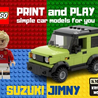 Mô hình xe Suzuki Jimny in 3D tương thích lắp ráp LEGO