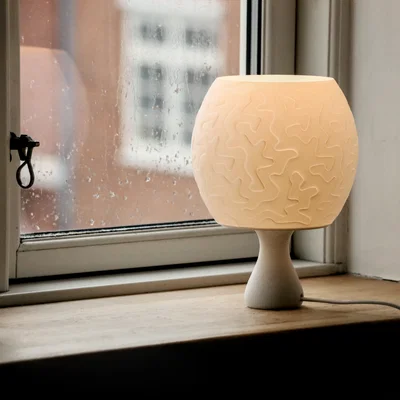 Lamp V4 – Chụp đèn hoa văn lượn sóng đơn giản