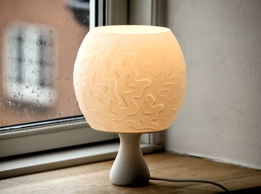 Lamp V4 – Chụp đèn hoa văn lượn sóng đơn giản - Image 3