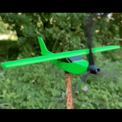 Cối gió/Wind catcher máy bay trang trí sân vườn