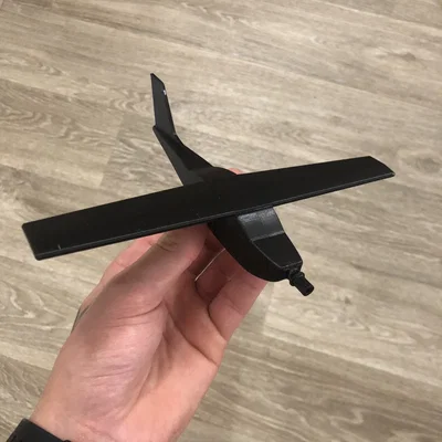 Mô hình máy bay trang trí sân vườn Wind Airplane in 3D