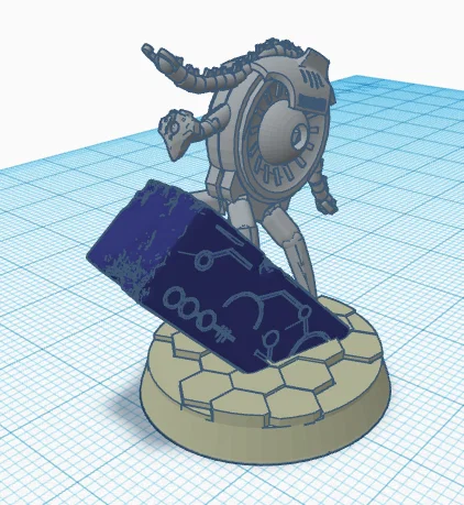 Mô hình Plasmacyte Necron in 3D cho game chiến thuật - Image 1