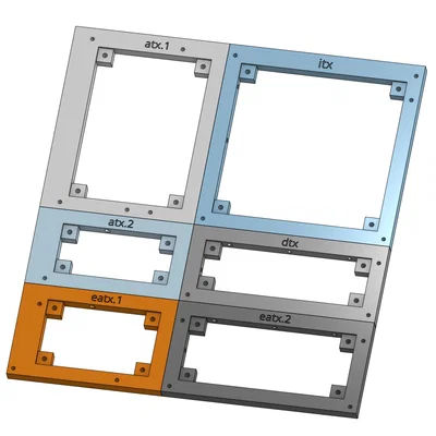 Khay/khung mainboard modular ITX/DTX/mATX/ATX/SSI-EEB/SSI-CEB/EATX/XL-ATX