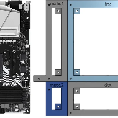 Khay/khung mainboard modular ITX/DTX/mATX/ATX/SSI-EEB/SSI-CEB/EATX/XL-ATX