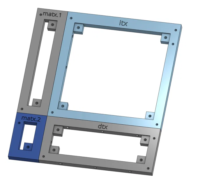 Khay/khung mainboard modular ITX/DTX/mATX/ATX/SSI-EEB/SSI-CEB/EATX/XL-ATX - Image 3