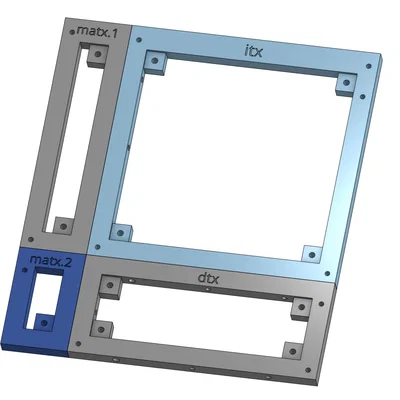 Khay/khung mainboard modular ITX/DTX/mATX/ATX/SSI-EEB/SSI-CEB/EATX/XL-ATX