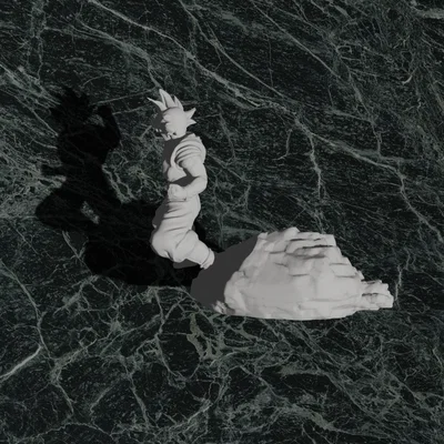 Goku Stone Dragon Ball Z #4 Tối ưu cho 3D Printing