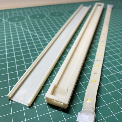 LED Rail + Diffusor (Thanh LED kèm nắp tán sáng)