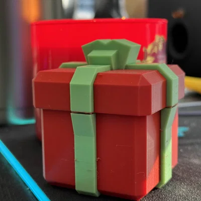 Mẫu in 3D Hộp Quà Giáng Sinh (Christmas Gift Box) dễ thương