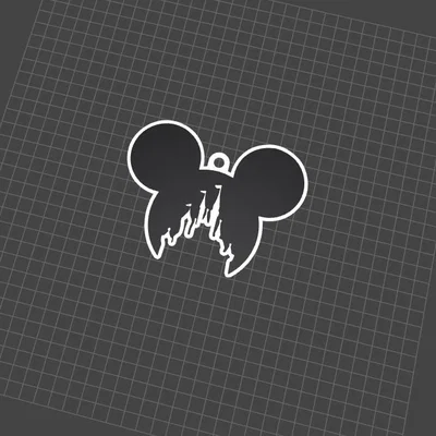 Mẫu móc khóa hình tai chuột Disney dễ thương để in 3D
