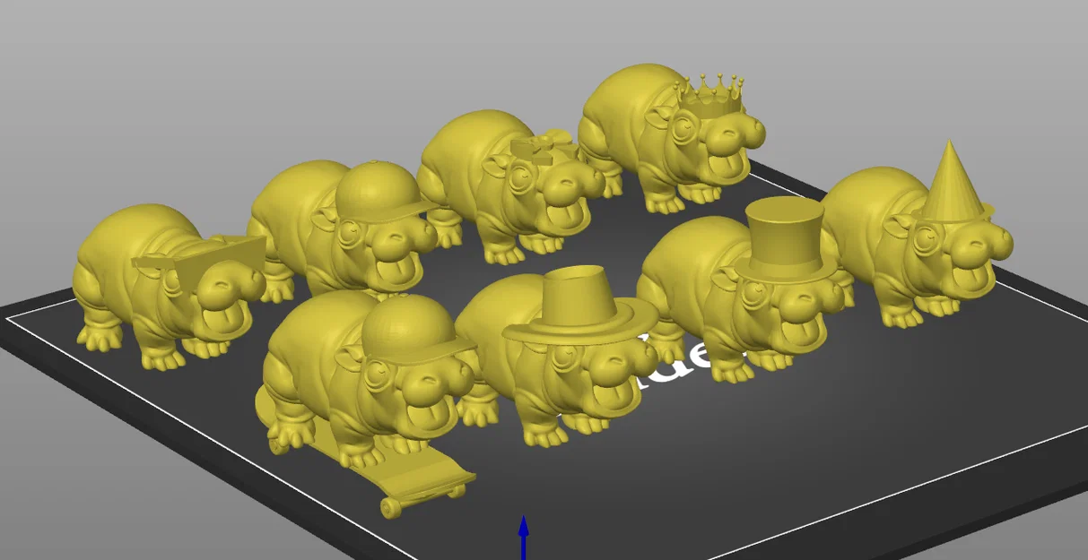 Bộ sưu tập Moo Deng đội mũ ngộ nghĩnh - Image 1