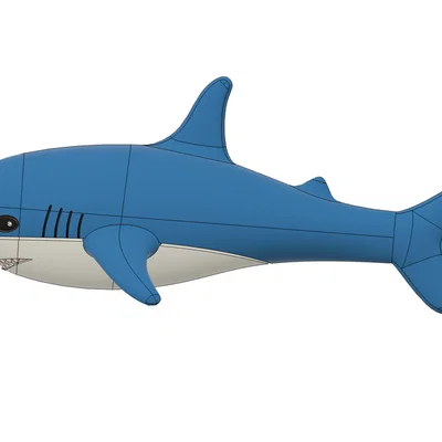 Blåhaj (surface-modelled) – Mẫu cá mập Ikea