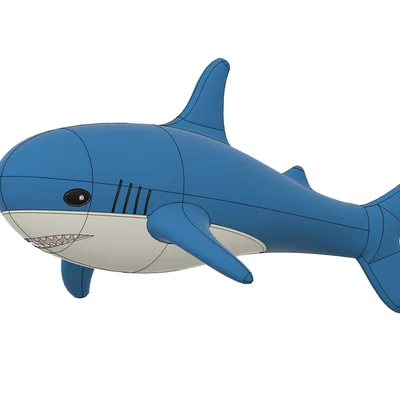 Blåhaj (surface-modelled) – Mẫu cá mập Ikea