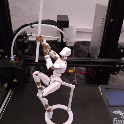 Chân đế Ring Base cho mô hình Dummy 13 gọn nhẹ, dễ in