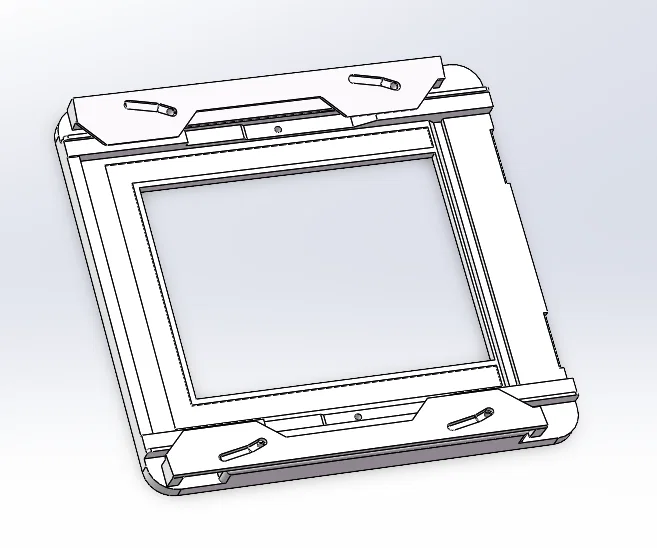Ngàm Baby Graflok Mount (Male) cho máy ảnh khổ lớn - File in 3D - Image 1