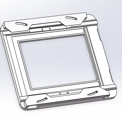 Ngàm Baby Graflok Mount (Male) cho máy ảnh khổ lớn - File in 3D