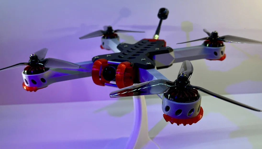Dragonfly FPV Drone – Khung quad 5" in 3D modular - Image 4